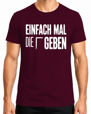 Immagine prodotto di T-shirt da uomo, colore bordeaux, taglia M, con scritta divertente e sarcastica