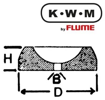 Produktbild von KWM by FLUME KWM-Einpresslager Messing KL289, B 1,00-H 0,80-D 1,42 mm
