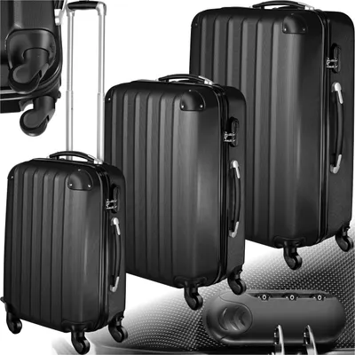 Produktbild von Hartschalenkoffer-Set 3-teilig, aus robustem ABS-Kunststoff