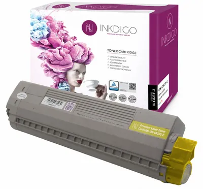 Produktbild von Inkdigo Toner 46471101 für OKI C823DN, C823N, C833DN, C833DT – Gelb, 7000 Seiten,, KI-generiertes Bild