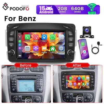 Immagine prodotto di Autoradio Android - Lettore multimediale - Sistema di navigazione - Radio touchscreen - Bluetooth vivavoce