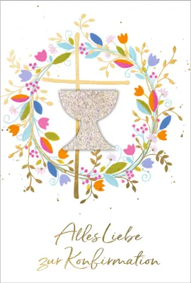 Produktbild von SUSY CARD Konfirmationskarte "Symbolkranz"
