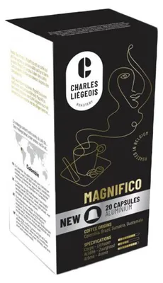 Produktbild von Kaffeekapseln geeignet für Nespresso® Charles Liégeois Magnifico, 20 Stk.