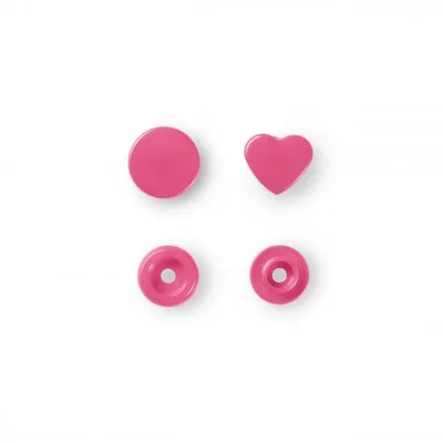 Produktbild von Prym Nähfrei Druckknöpfe Color Snaps Herz pink