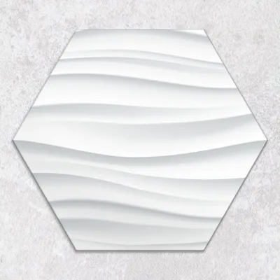 Produktbild von Glas-Herdabdeckplatten Glaskeramikkochfeld-Abdeckung Spritzschutz Glas hexagon 40 cm Geometrische Muster