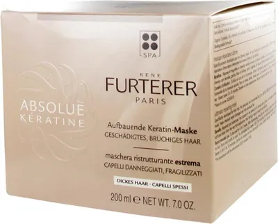 Zdjęcie produktu dla Ren Furterer Absolue Kratine Repair Maska do wosw grubych 200 ml