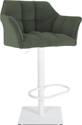 Obrázek produktu pro Barová židle Damaso - Barová židle - moderní design, výškově nastavitelná, nerezová ocel, nosnost 240 kg