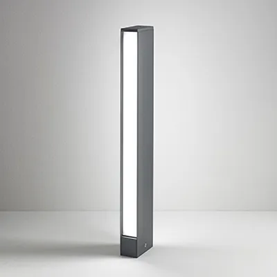 Produktbild von LED-Pollerleuchte für den Außenbereich, dunkelgraues Gehäuse aus Aluminiumdruckguss, Polycarbonat-Diffusor, 14 W, 3000 K, Schutzart IP54, 60,5 cm