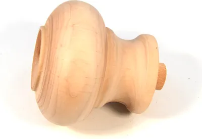 Produktbild von 4 Stück IHC Holzmöbelfüß Holzbasis für Schränke & Möbel Möbelfüß Durchmesser: 100mm