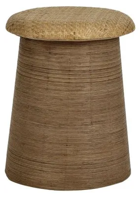 Imagen del producto de Pomax Tambou, taburete, color natural, Ø 40 x altura 50 cm