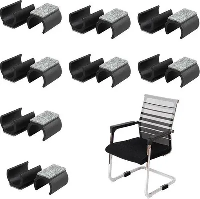 Produktbild von Famanu Möbelgleiter 16 Stück U-Form 25 mm – für Schutz von Fliesen und Parkett