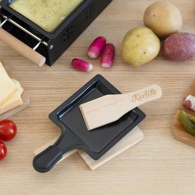 Productafbeelding van Raclette-schraper van hout (set van 4 stuks)