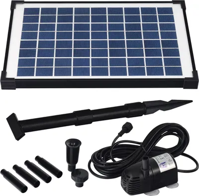 Produktbild von Agora-Tec® Solar Springbrunnenpumpe Teichpumpe - Set AT - 10 W