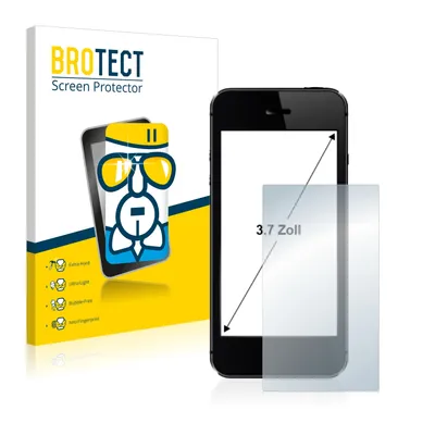 Produktbild von BROTECT Schutzglas für Smartphones und Handys mit 9.4 cm (3.7 Zoll) Displays 57 x 75 mm Schutzfolie Panzer Folie Glas Display Schutz klar