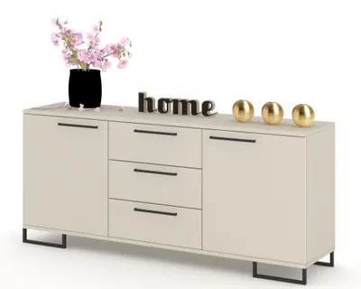 Produktbild von Kommode mit Schubladen Fernsehschrank HANA 3S Kaschmir/Kaschmir 150cm