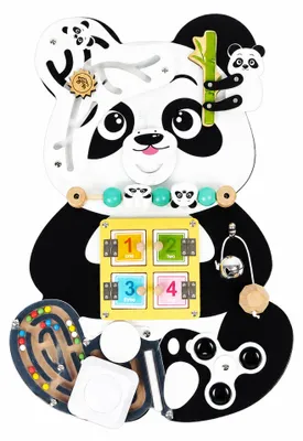 Obrázok produktu pre Aga4Kids Montessori drevená tabuľa Panda