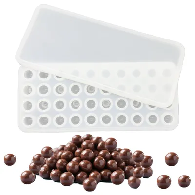 Obrázek produktu pro Silikonová forma na pečení, kulatá, s víkem, průměr 17 mm, 40 otvorů, bez BPA