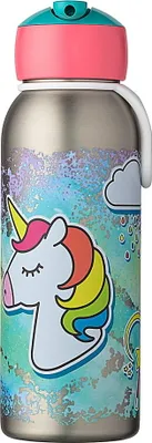 Produktbild von Thermoflasche Flip-up Campus 350 ml - Einhorn