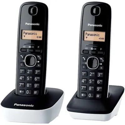 Immagine prodotto di Telefono cordless duo dect nero Panasonic KXTG1612FRW