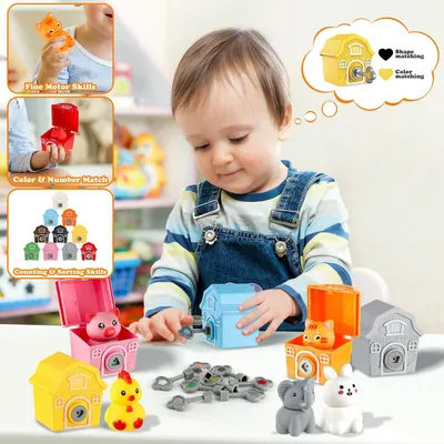 Zdjęcie produktu dla Zabawki Montessori dla dzieci od 3 roku życia, 30 sztuk. Edukacyjne zabawki, zabawki edukacyjne dla dzieci, zabawki sensoryczne, zabawki dla maluchów i niemowląt