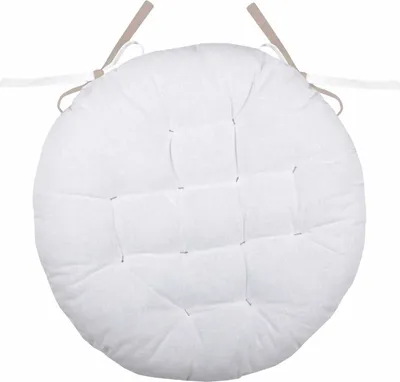Obrázek produktu pro Podsedák na židli DUO COLOR bílá/béžová Ø 38x4 cm France (cena za 1 kus)