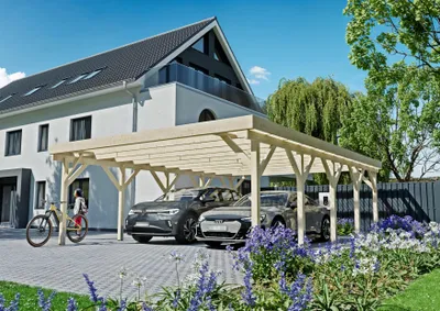 Produktbild von Carport Fremont III 6,00x8,50 m - inklusive hochwertigem Stahltrapez