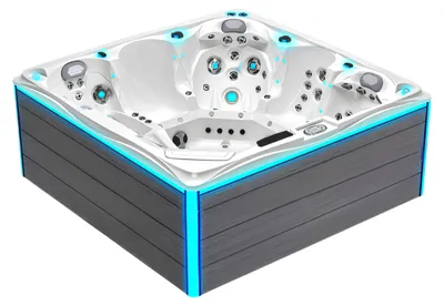 Produktbild von Whirlwanne Whirlpool Heißwasserbecken Hydromassagewanne Outdoor-Spa 230x230cm