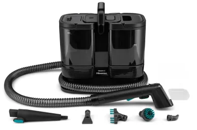 Produktbild von Hisense HSSC07A Dampfreiniger, 4 Reinigungsmodi, Dampffunktion, Selbstreinigungsfunktion, Schwarz