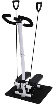 Produktbild von Mini-Stepper - Trainingsgerät - Auf- und Abwärtsbewegung - Haltestange - Display - Widerstandsbänder - Cardiotraining