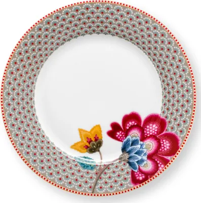 Produktbild von PIP STUDIO Blooming Tales Khaki Frühstücksteller 23cm