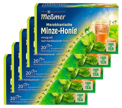 Obrázek produktu pro Meßmer Moroccan Masir Mint Honey 20 čajových sáčků 5 balení
