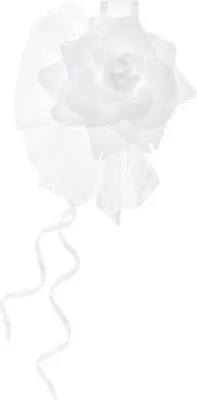 Image de Décoration pour poignées de voiture roses blanches 4pcs