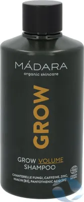 Produktbild von MÁDARA Cosmetics Grow Volume Shampoo, 250 ml, Shampoo, Nicht-professionell, Frauen, Alle Haare, Gefärbtes Haar, Glättend, Weichmachend, Volumengebend