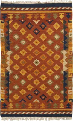 Immagine prodotto di Tappeto KILIM nuovo in lana Originale fatto a mano 90x60 CM