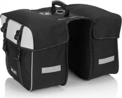 Produktbild von XLC Doppelpacktasche Traveller BA-S74 schwarz/anthrazit, 30x30x17cm, ca.30 ltr