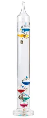 Image de Thermomètre de Galilée en verre 37 cm