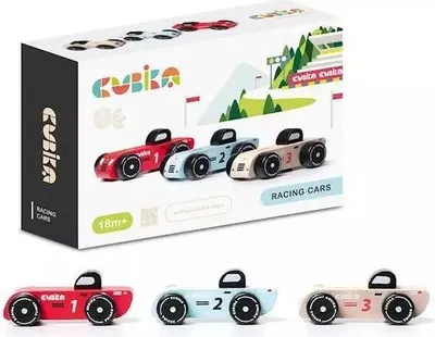 Produktbild von Satz Sportwagen Aus Holz Rennwagen
