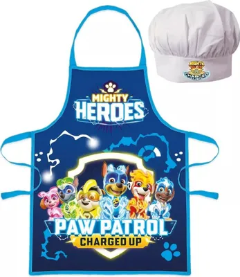 Produktbild von Dětská zástěra Paw Patrol Heroes s čepicí