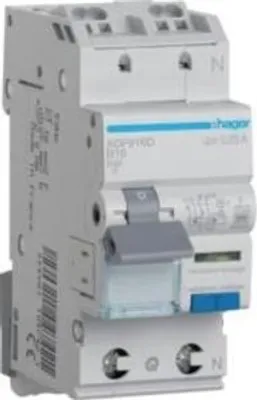 Image de Hager Interrupteur différentiel ADF916D 1P+N 6kA B-16A 30mA type F (ADF916D)
