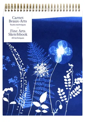 Produktbild von Clairefontaine 83506C - Skizzenbuch Cyanotype mit kopfseitiger Spiralbindung A4