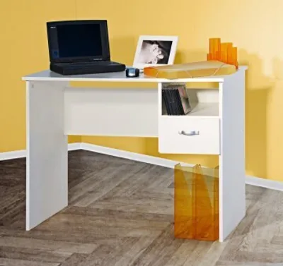 Produktbild von Schülerschreibtisch Computertisch PC-Tisch weiß