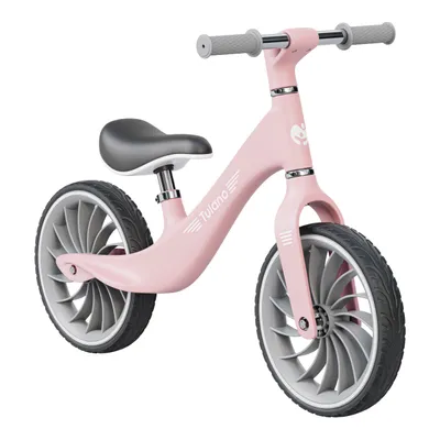 Produktbild von Tulano Route Laufrad für Kinder ab 2 Jahren – 12" pannensichere PolyurethanRäder, verstellbarer Sattel, ultraleicht (3 kg), Pink
