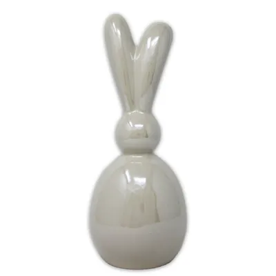 Produktbild von Hase Porzellan creme weiß glänzend Osterdekoration Ostern 9x9x24cm