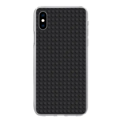 Produktbild von MuchoWow® Handyhülle Schutzhülle Hülle für iPhone Xs Bild - Schwarz Silikon Softcase Handy Hülle - Handytasche