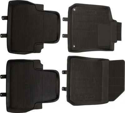 Produktbild von Original Peugeot Fußmattensatz 4 teilig Gummi Schwarz PSA 1609853280