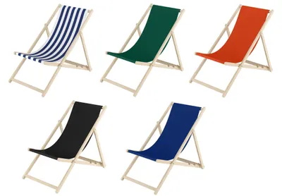 Produktbild von Buche-Liegestuhl, Gartenliege klappbar Strandstuhl Stofffarbe wählbar V-10-110