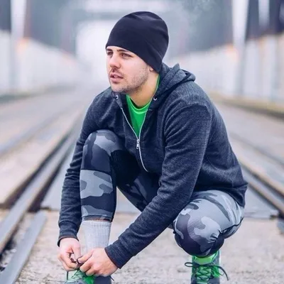 Fleece Lauf- und Radmütze für Damen und Herren, Einheitsgröße, Warm und Atmungsaktiv