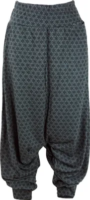 Produktbild von Afghani Hose, Haremshose, Pluderhose, Pumphose, Aladinhose - Granitgrau, Damen, Baumwolle, Hosen