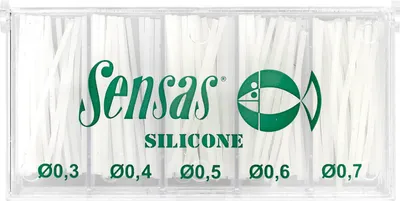 Produktbild von Sensas Silikonschlauch Sortimentbox transparent Fein