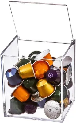 Obrázek produktu pro Držák na kapsle z plexiskla pro 40 kapslí Nespresso – držák na kávové kapsle